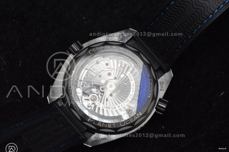 Best Blue Edition Ocean Ceramic A8906 VSF Deep 1:1 Real Nylon on Clone Strap 45.5mm Black Black Super Planet 1231